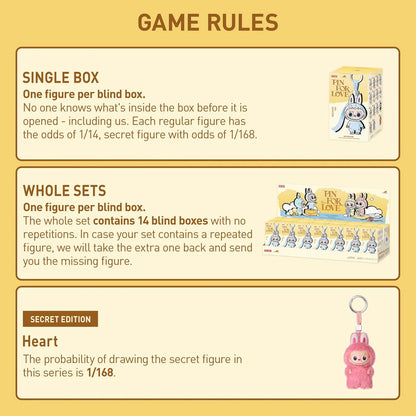 Pin for Love Series (A–M) — Vinyl Plush Pendant Blind Box